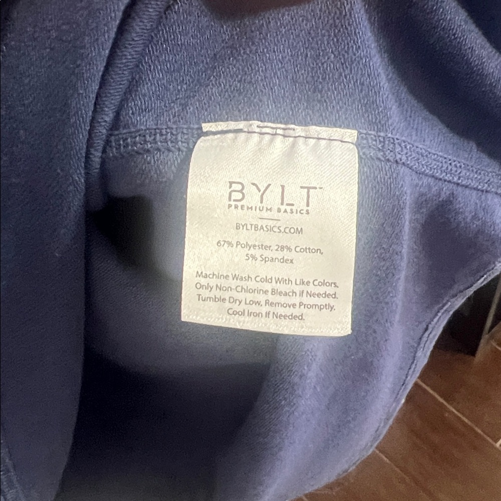 BYLT Premium Basics Drop Cut L/S Shirt Luxe Blue XXL - Picture 5 of 7